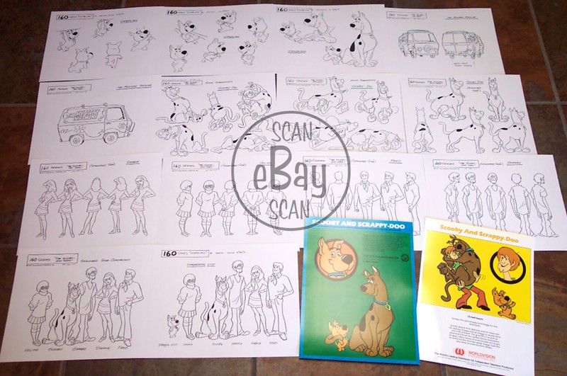 SCOOBY & SCRAPPY DOO ANIMATORS MODEL SHEETS HANNA BARBERA Artist Reference Guide