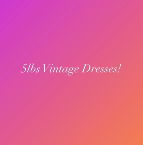 5lbs 70s 80s 90s MIXED VINTAGE DRESSES! PERFECT FO