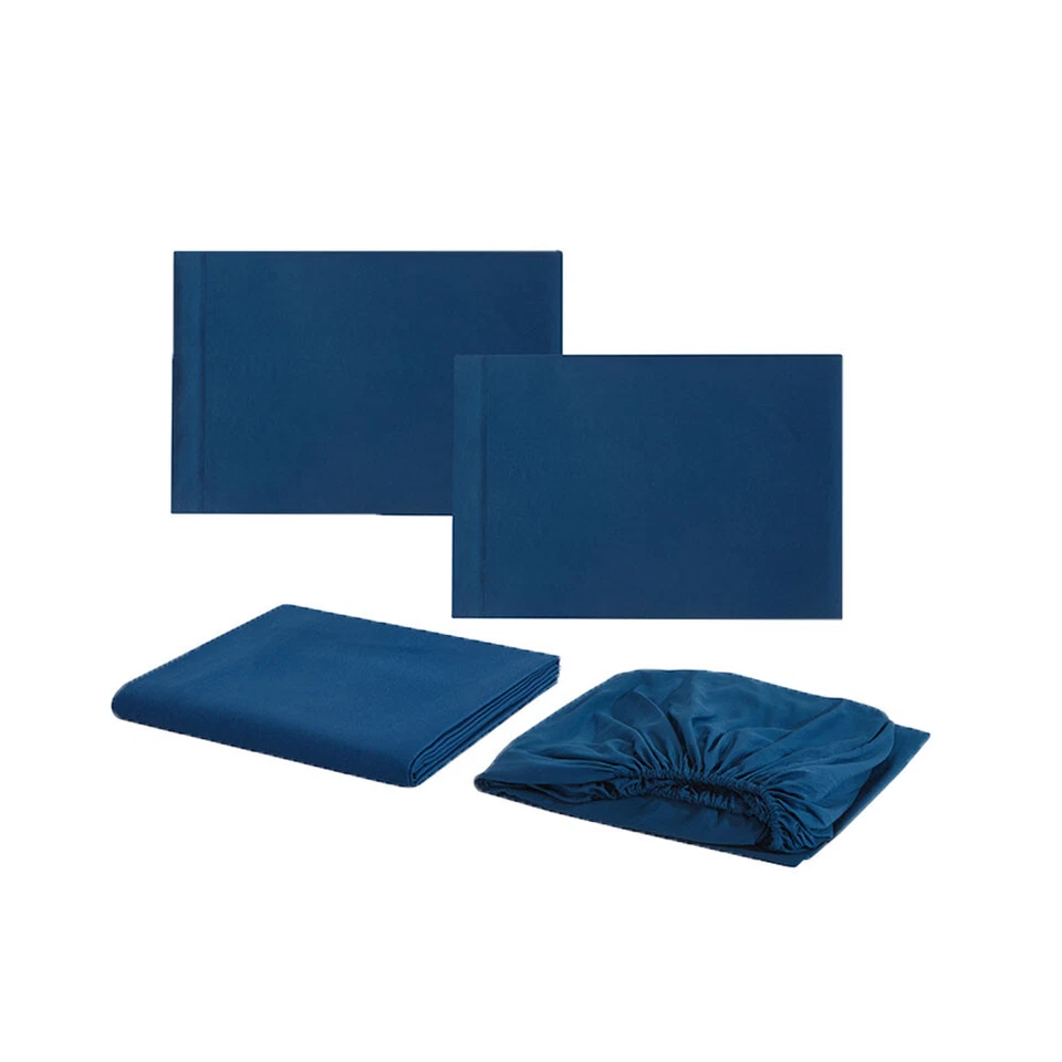 Home Furnishings Pillowcase Four Piece Bed Sheet Set Bedsheet Bedding Set - Image 4 of 4