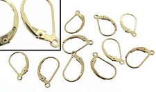 10 Ea 14k Gold Filled  Lever-Back Earrings