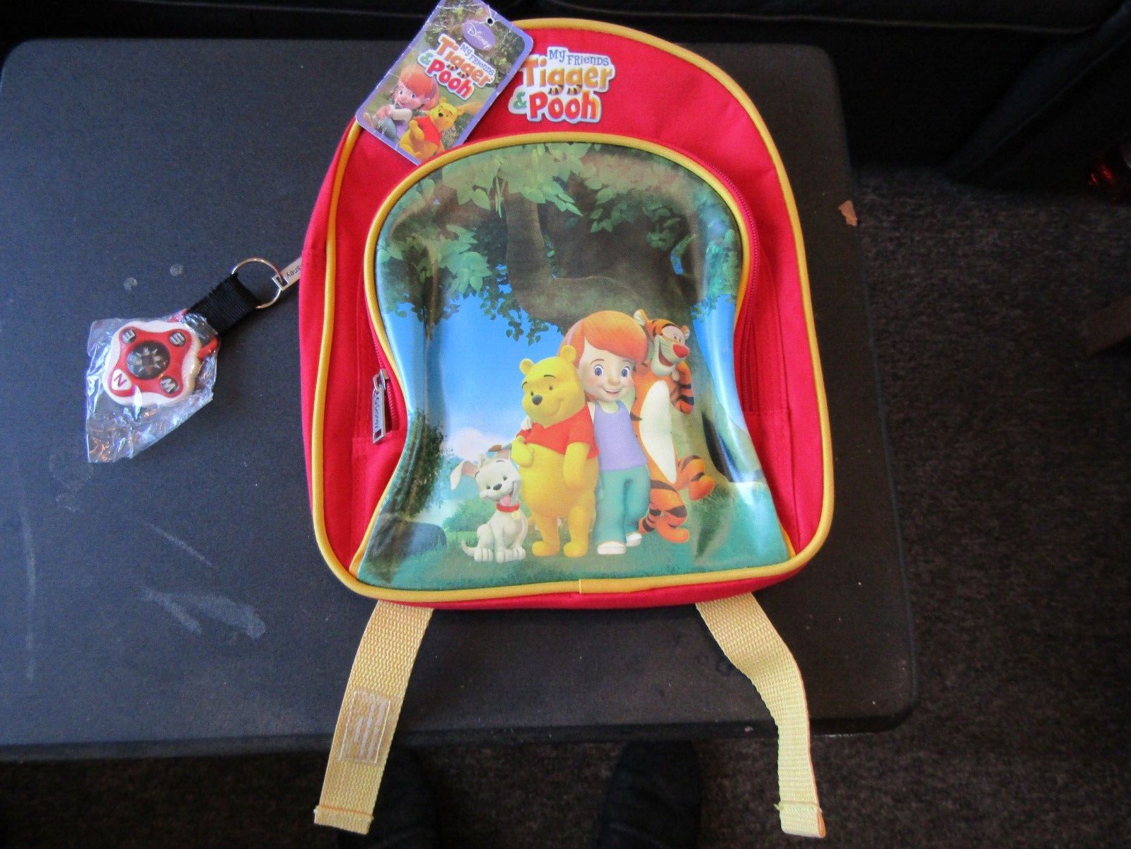 NEW MY FRIENDS TIGGER & POOH BACKPACK WITH COMPASS.