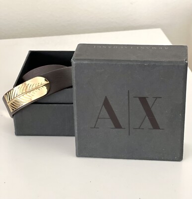 Armani Exchange Wrap Leather Bracelet | eBay