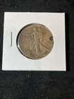 Vintage 1/2 Half Dollar Walking Liberty Silver Coin 1945 50C America. USA Money