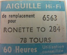 SAPHIR DIAMANT  ZAFIRA   6563 RONETTE  TO 284