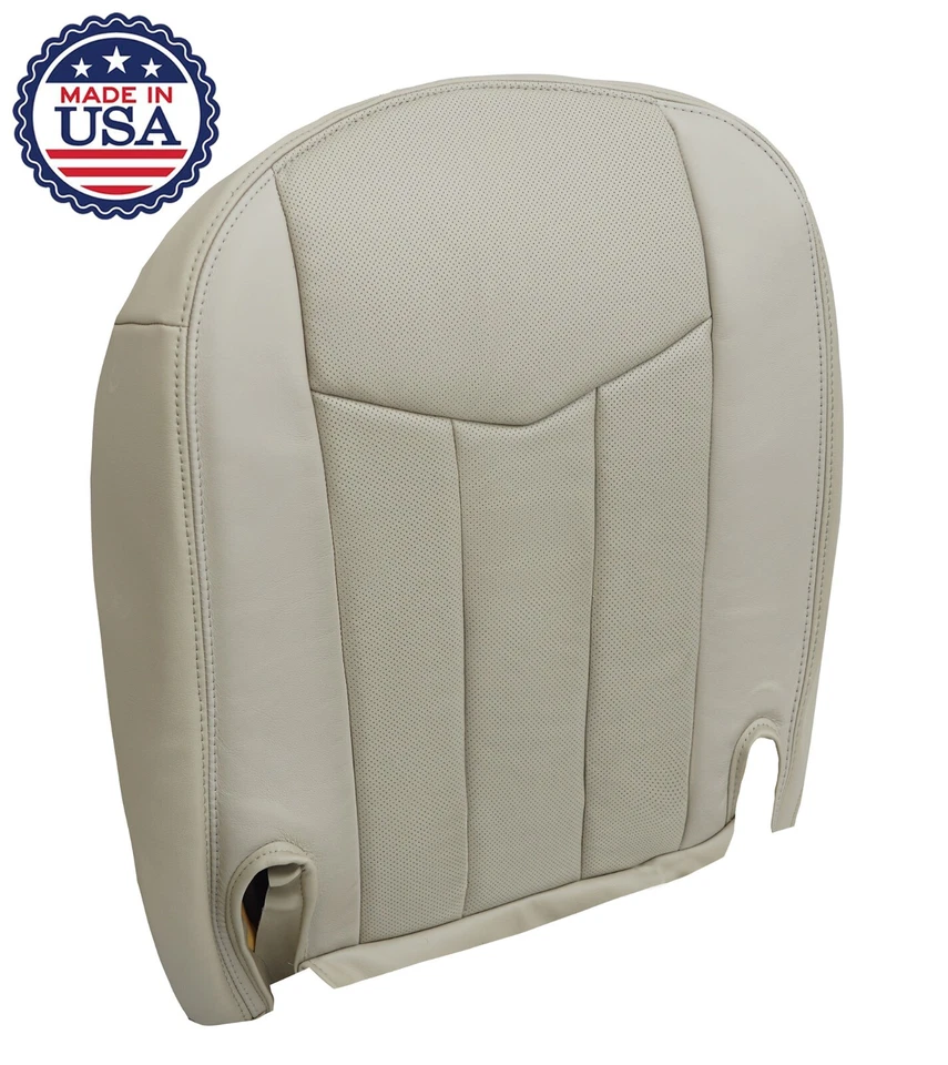 Cubierta de asiento inferior delantera convertible de cuero sintético tostado para Cadillac XLR 2004-2009 Foto 4 de 4