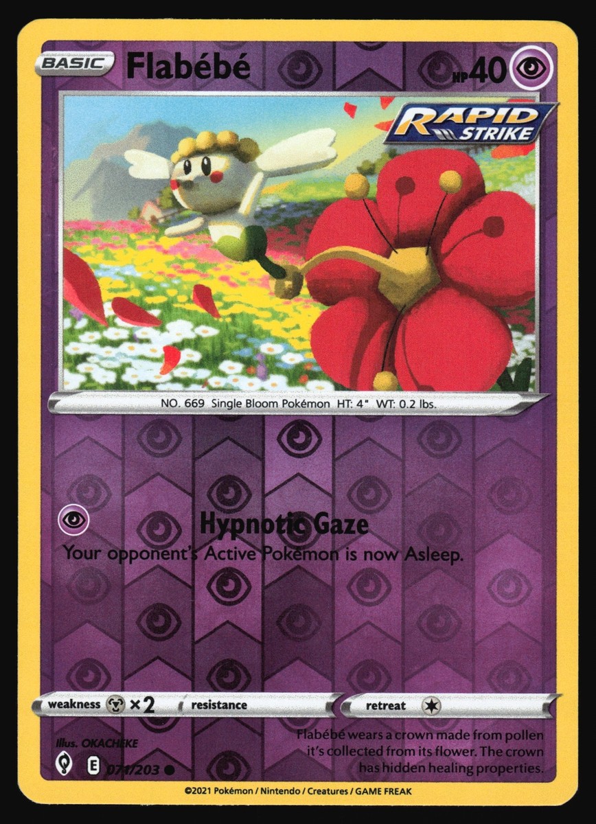 2021 Pokemon Flabebe 071/203 Evolving Skies Reverse Holo Common | eBay