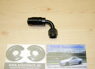 AN10 Alu Fitting 90 Grad **NEU** Dash10 Schraub Anschluss Verbinder 7/8 14UNF SW