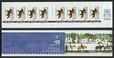 Aland J13 Booklet 2008 MNH SA Riding Horses Below face