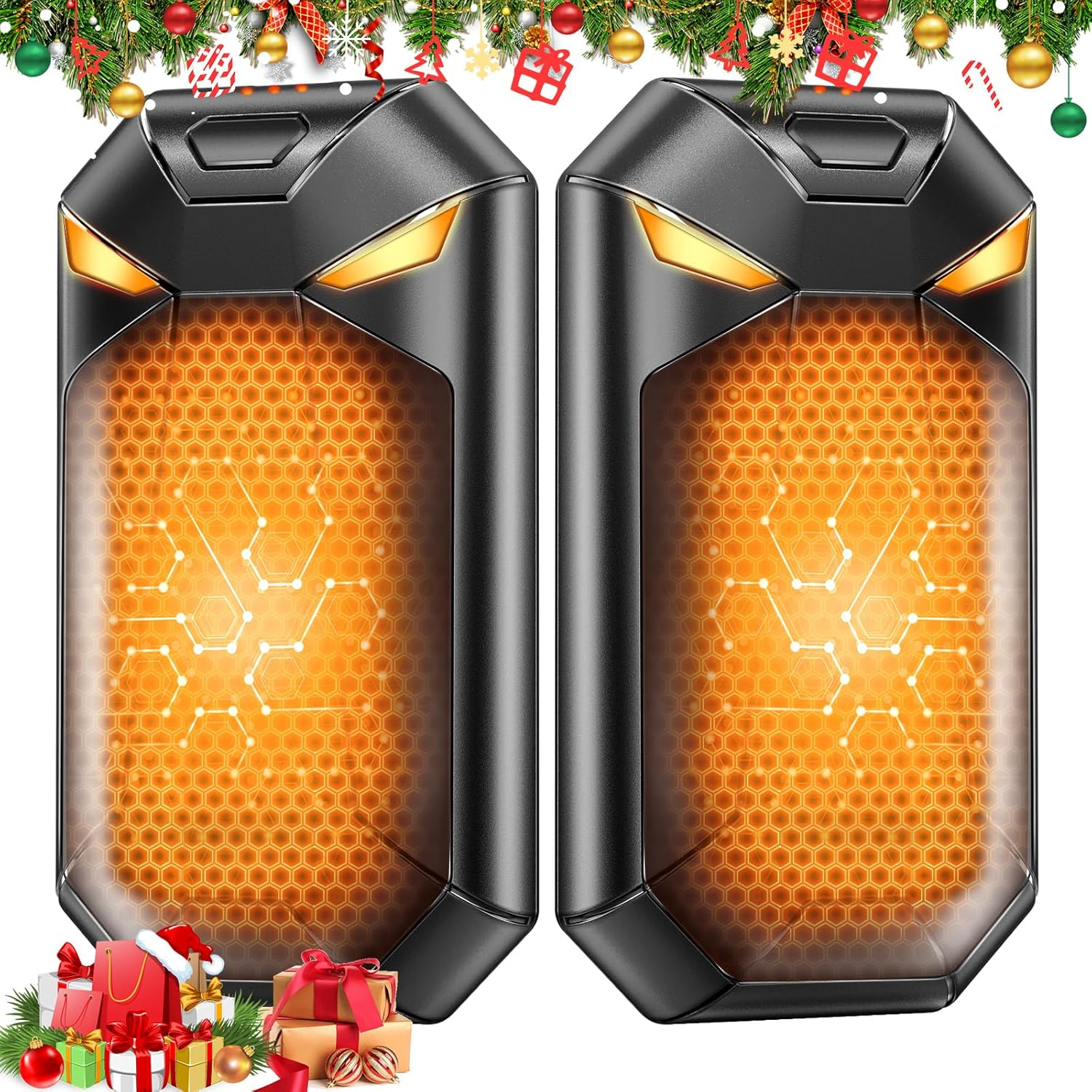Hand Warmers Rechargeable, 2 Pack 6000Mah Portable Electric Handwarmers with Lon