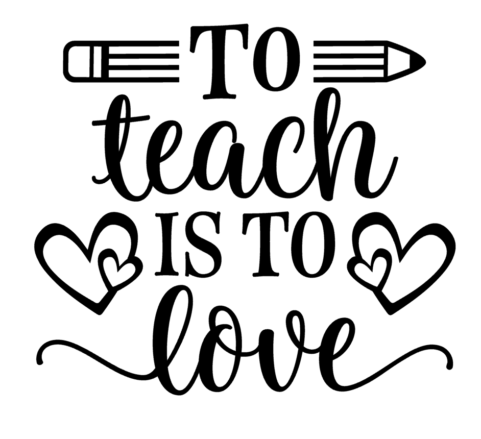 To Teach Is To Love Teacher Vinyl Decal Sticker For Home Cup Car Wall a2539