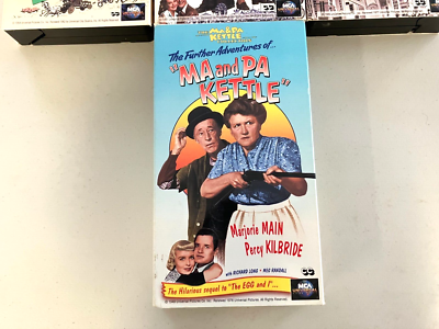 The Ma And Pa Kettle Collection VHS Vintage Comedy Tapes 7 Lot Set