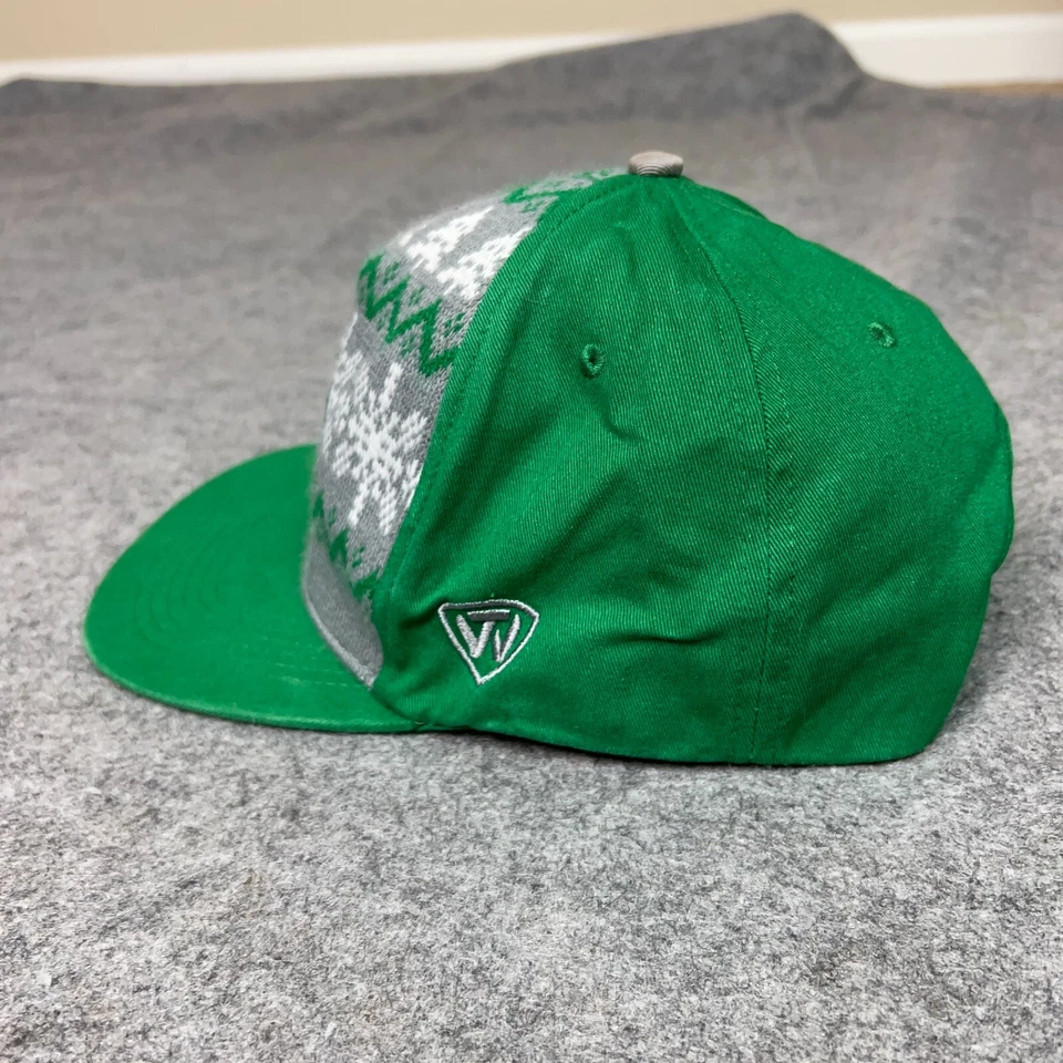 North Dakota Sioux Hombres Sombrero Snapback Verde Gris Navidad Gorra Hockey Colegio ^ Foto 4 de 4