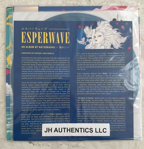 ⚡FAST SHIP⚡ ESPERWAVE Final Fantasy VI Vinyl Record LP & Limited Ed Bonus Track - Picture 1 of 2