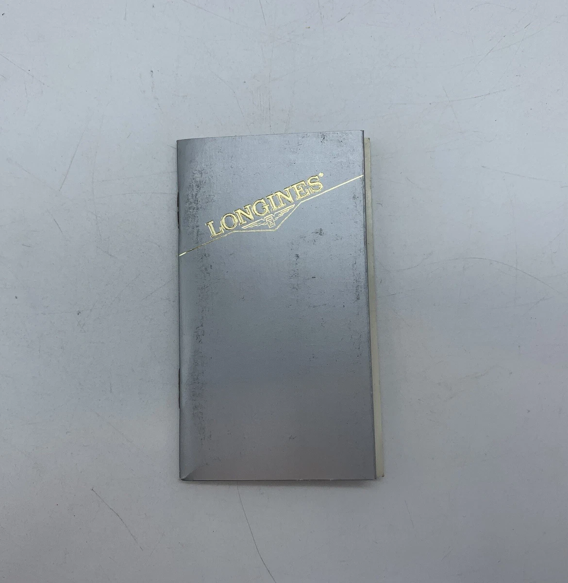 Tarjeta vintage Longines de los años 80' sin rellenar certificado de origen