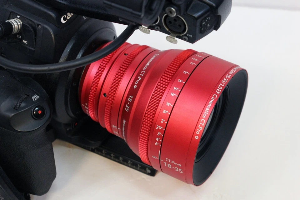 cine lens sigma 18-35mm t2 parfocal manual focus hard stops de clicked iris - Image 2 of 4