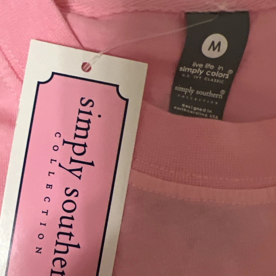 Camiseta Simply Southern nueva con etiquetas para mujer con cáncer de mama, espeluznante pero fuerte, talla M�� Foto 4 de 4