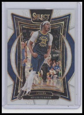 2024-25 Panini Select #4 Myles Turner White Wave Prizm #/99