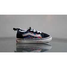 VANS Old Skool Electric Flames Shoes Youth Glow in the Dark Sneaker Toddler Sz 7
