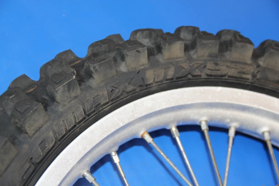 90-96 KX250 KX125 KX500 1993 llanta trasera radios centrales buje husillo rotor neumático Foto 4 de 4