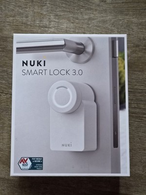 Nuki Smart Lock 3.0 weiß - gebraucht, mit OVP + Keypad + Bridge TOP ZUSTAND 