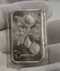 1977 1 oz. .999 Silver Art Bar Christmas Madison Mint