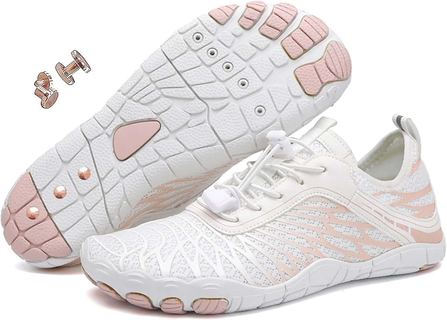 Zureto Grounding Shoes with Copper, Grounded Barefoot Footwear Hike Shoes...