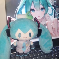 15cm Hatsune Miku Kawaii Q Version Figure Plush Doll Anime Peripheral Ornament