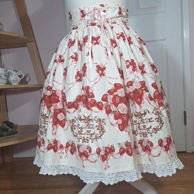   Baby, the Stars Shine Bright Strawberry, Pink Rose & Ribbon Skirt    