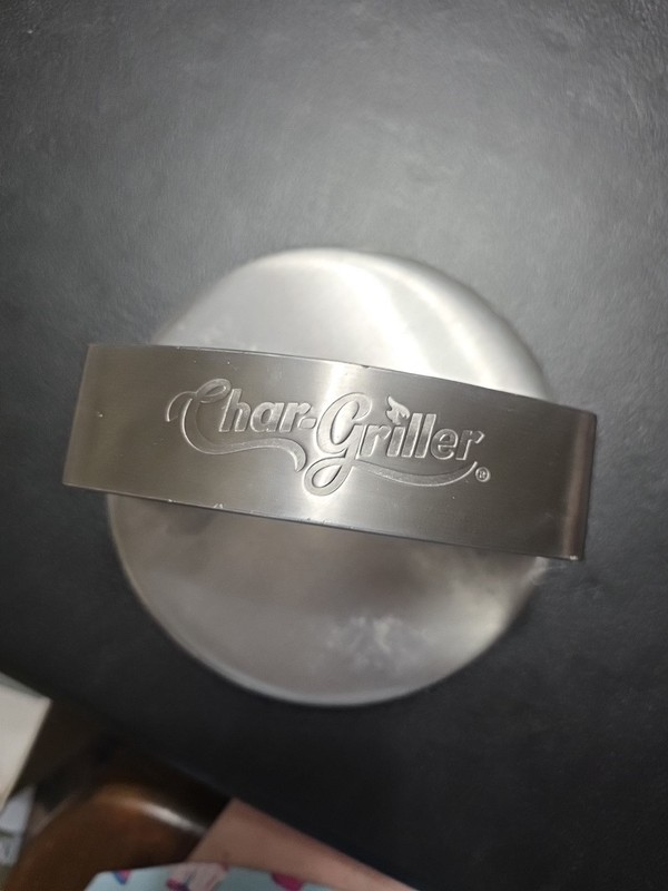 Char-Griller Flat Iron Burger Press, St. Steel 2022