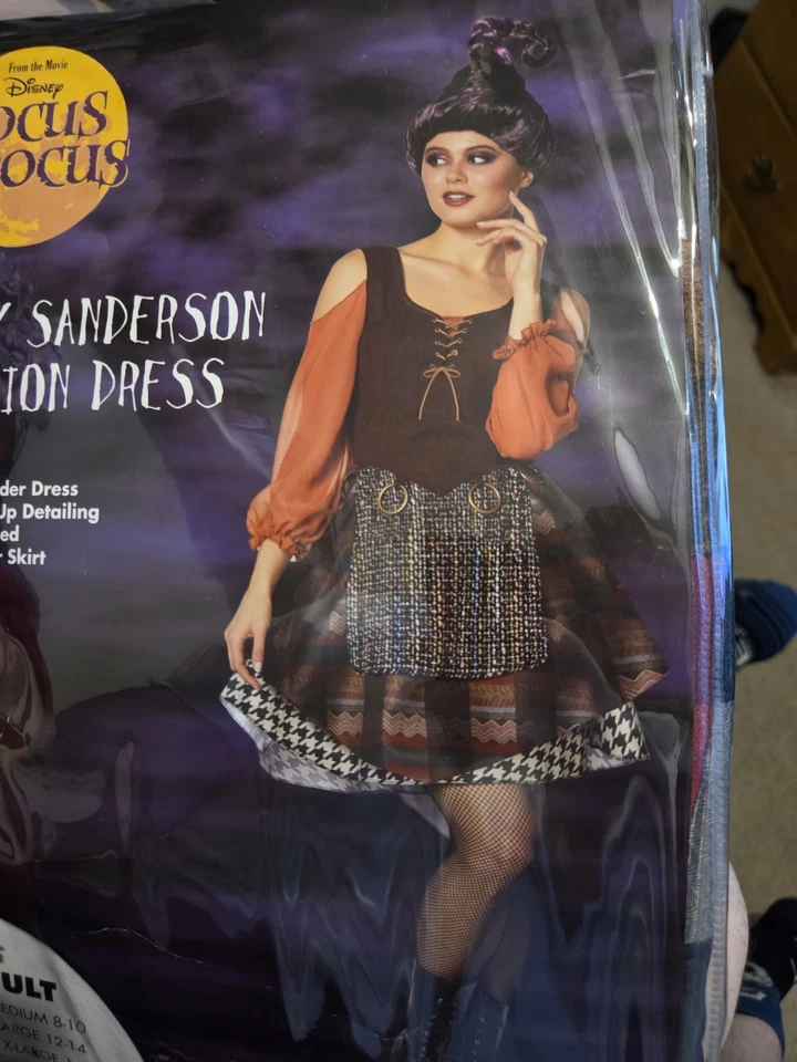 Disney's Mary Sanderson Hocus Pocus Halloween Costume Adult Medium - Image 2 of 4