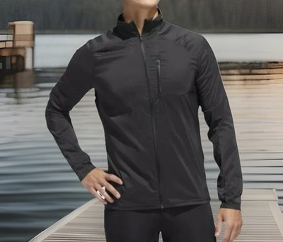 ADIDAS Black SUPERNOVA Lifestyle Windbreaker Race Run Jacket Mens XL NEW Tags