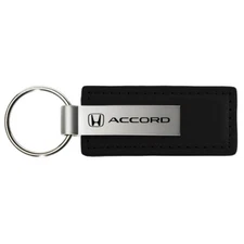 , INC Officially Licensed Black Leather Key Chain for Honda Accord