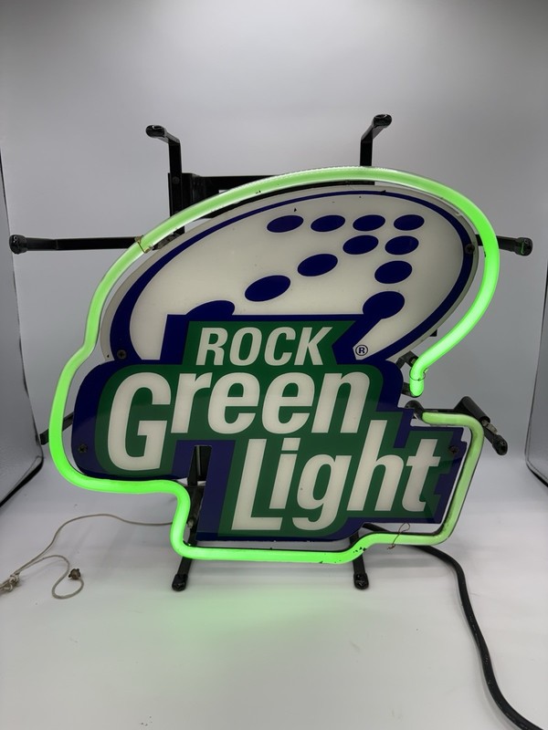Rolling Rock Beer Green Light Mini Neon. 14” x 14”