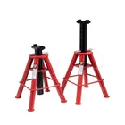Sunex 1310 10-Ton Medium Height Pin Type Jack Stands, Pair, Red 10 Ton Medium