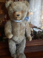 Antique Teddy, Straw Filled Plush Bear Germany 21"