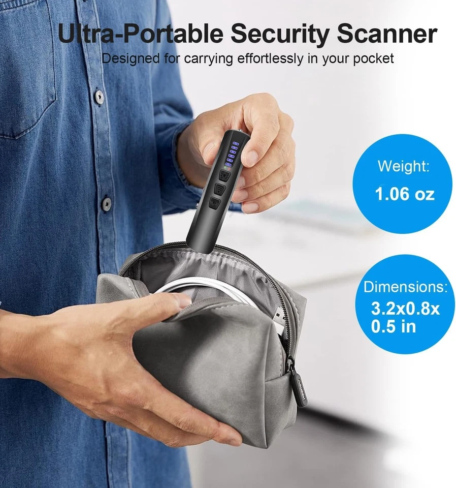 Hidden Camera Detectors,Anti Spy Detector,Bug Detectors,GPS Tracker Detector,Por - Image 3 of 4