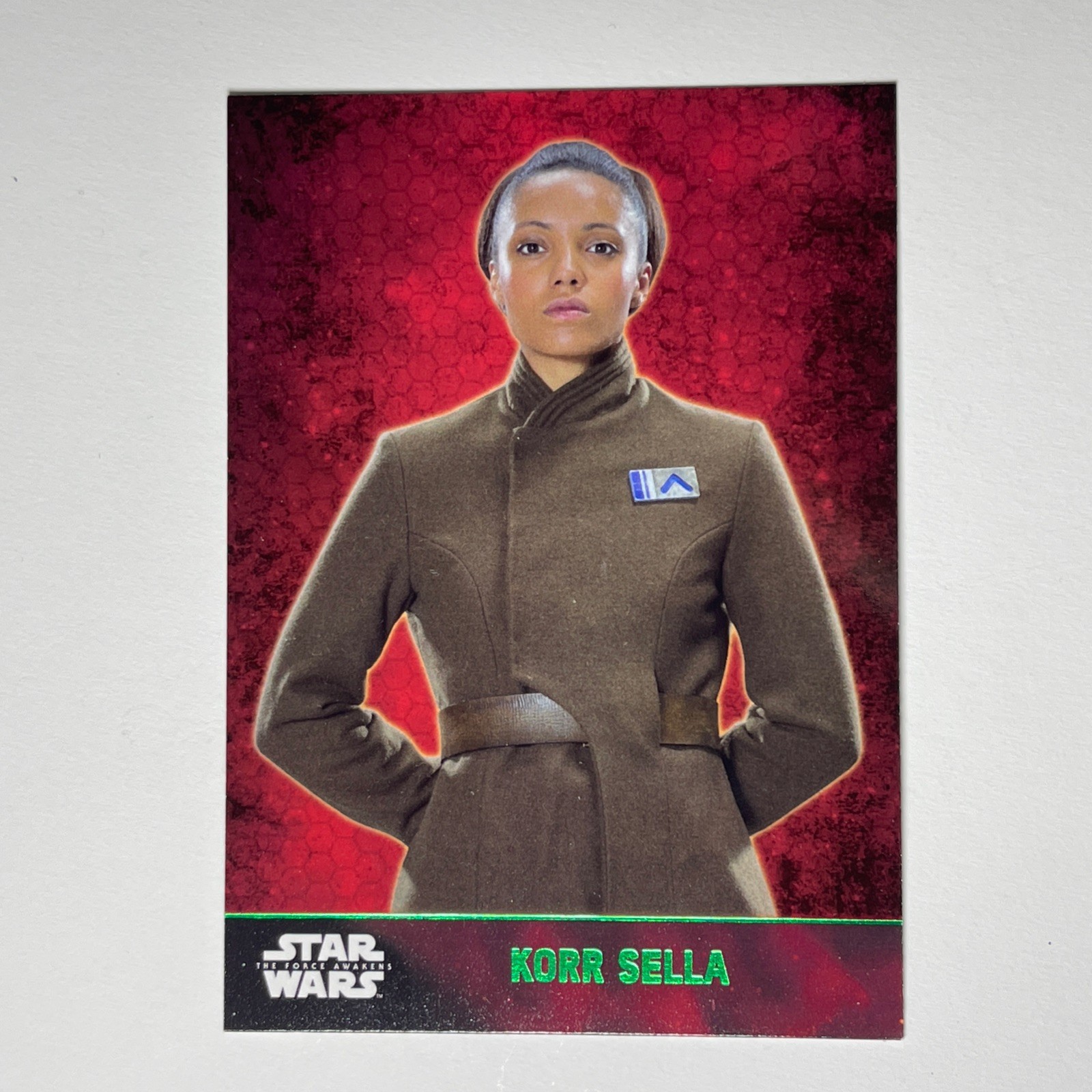 2015 Topps Star Wars The Force Awakens Series 1 Korr Sella Green Card #26