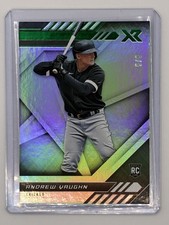 2021 Panini Chronicles - XR Andrew Vaughn #1 Green /5 (RC)