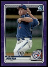 Nate Pearson Rookie /250 2020 Bowman #BCP-124 Prospects Purple Blue Jays
