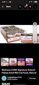 Wellness CORE Signature Selects Flaked Adult Wet Cat Food, Natural Chicken