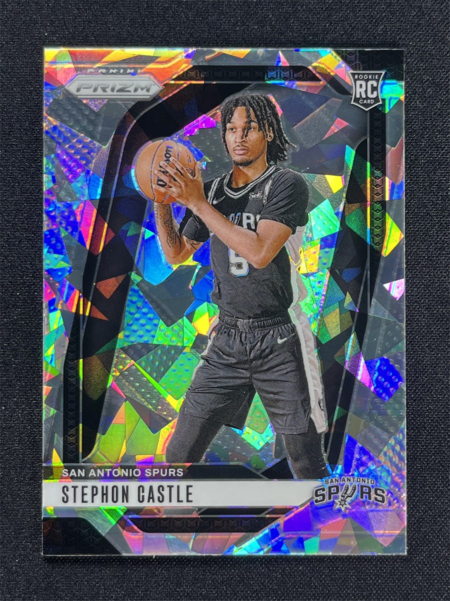 2024-25 Panini Prizm Stephon Castle #234 Cracked Ice Prizm RC Rookie &04101