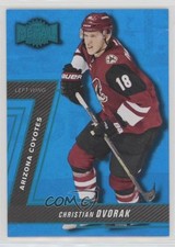 2016-17 Fleer Showcase Metal Universe PMG Blue 33/50 Christian Dvorak #MU-23 2d8