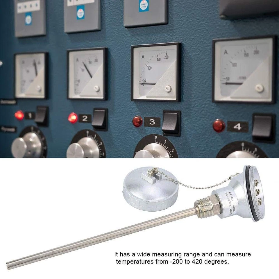 1/2 NPT Thread Thermocouple Terminal Head PT100 Stainless Steel Temperature S... - Image 2 of 4