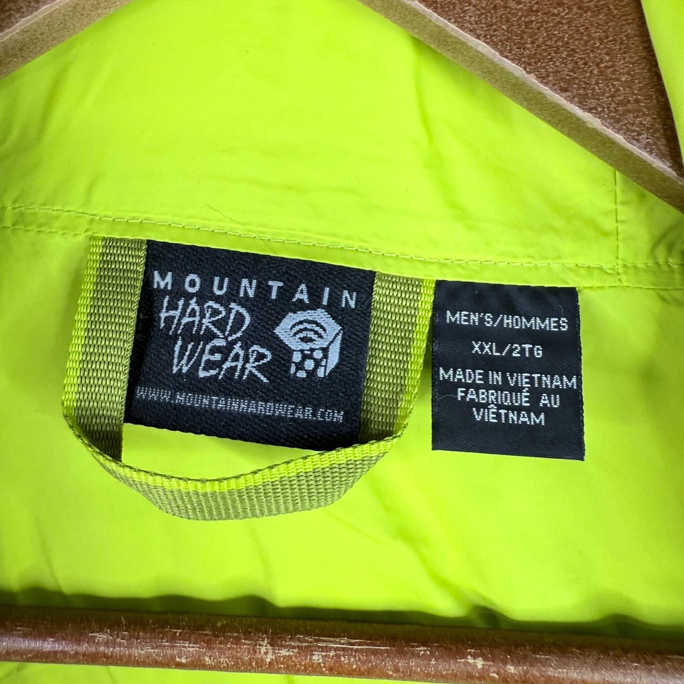 Jaqueta Mountain Hardwear Finder Masculina 2XL Verde Impermeável Casaco de Chuva Malha Forrada - Imagem 4 de 4