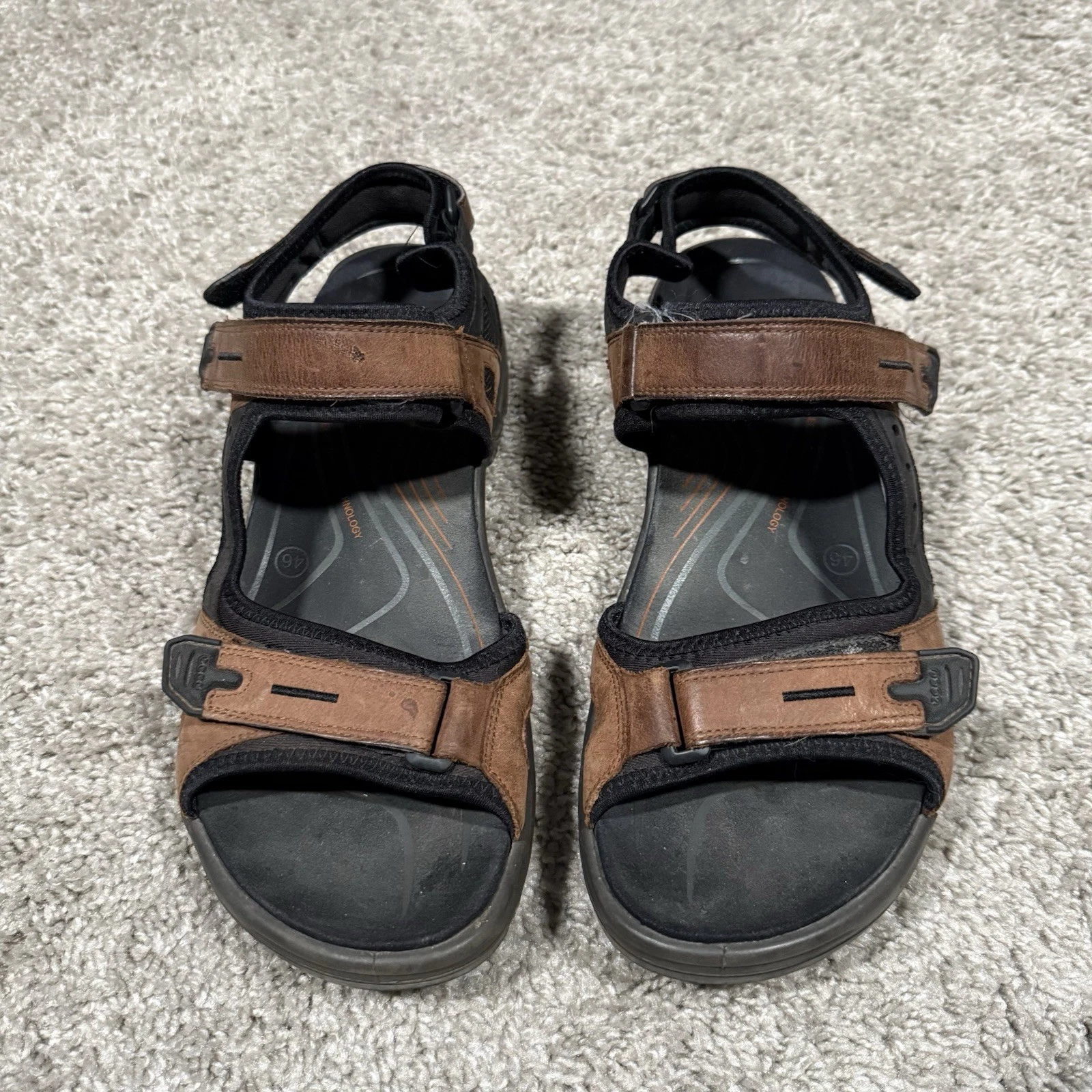 Ecco Yucatán sandali da trekking uomo 13 cinturini in pelle marrone