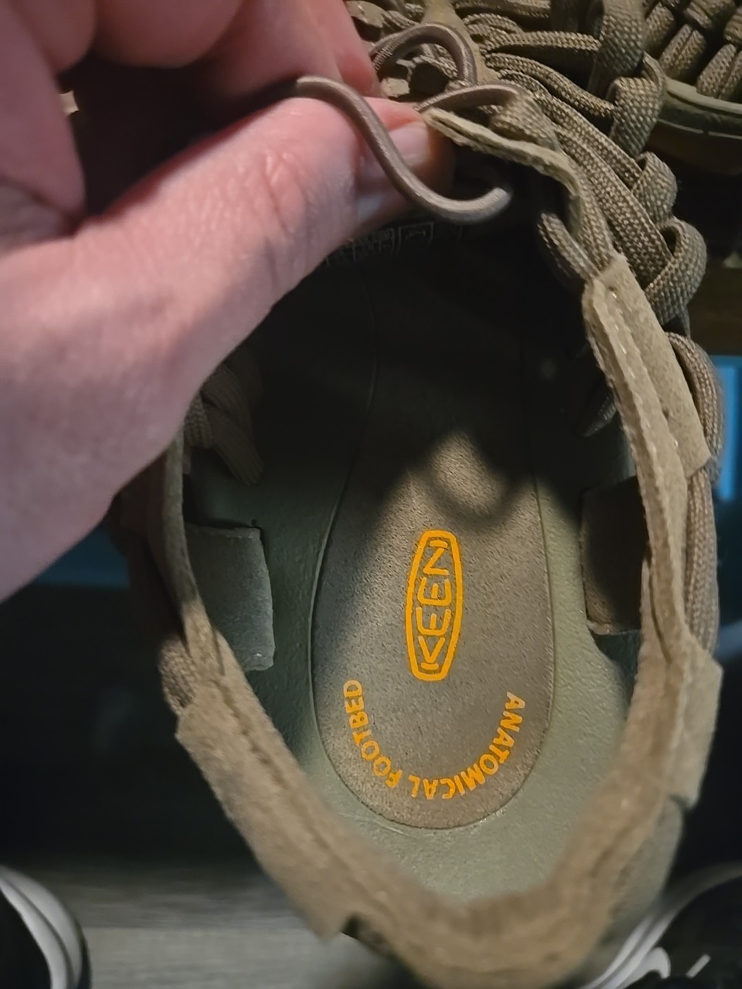 KEEN Uneek Sandali Uomo Grigio Corda Tessuto Comfort Acqua US 8 5