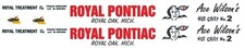 ACE WILSON'S ROYAL PONTIAC 1959-60 1/64th HO Scale Slot Car Waterslide Decals