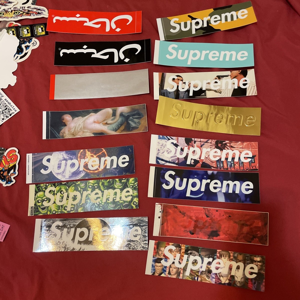 supreme sticker Bundles of 3 Stickers+supreme special box logo