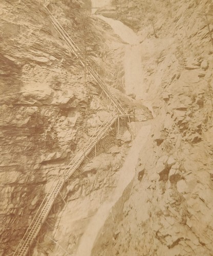 Antigua fotografía de 1890 Seven Falls Cheyenne Canyon, Colorado CO 8x5" W.E. Gancho - Imagen 11 de 20