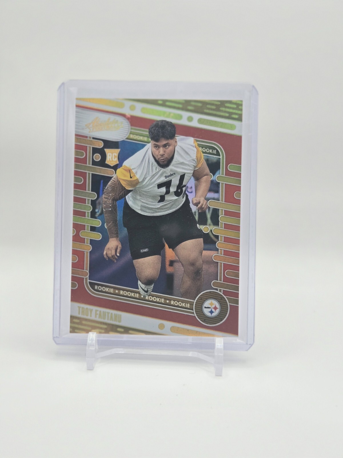 2024 Panini Absolute Troy Fautanu #120 Spectrum Orange RC /75 Rookie Card